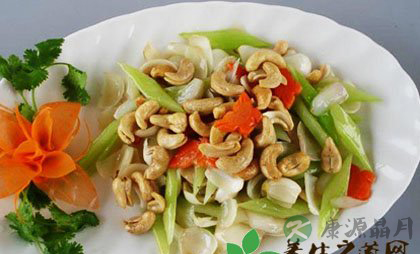 西芹百合炒腰果 降火润燥 西芹百合炒腰果 降火润燥