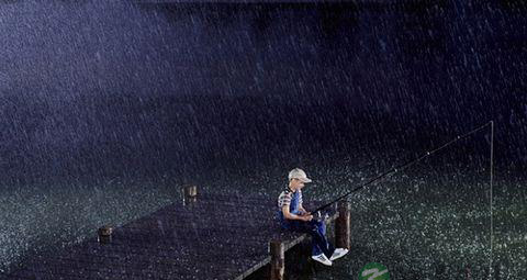 冬季下雨天怎么钓鱼
