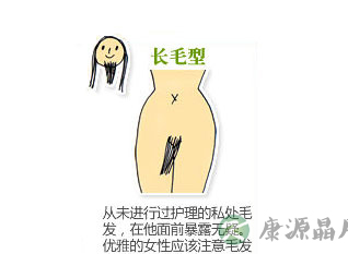 图解史上最全女性私处毛发形状