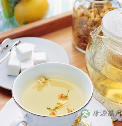 菇淡茶具有解毒利咽功能