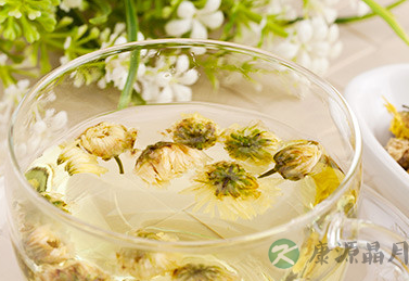 暑天喝点菊花茶