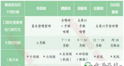 儿科医生妈妈：不同阶段的辅食添加