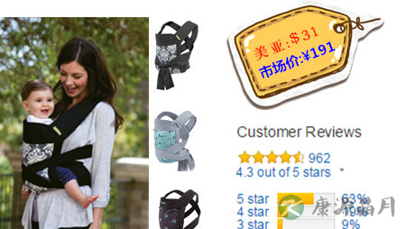 2015全美最受好评的5款婴儿背带
