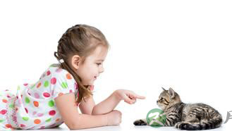 霍思燕晒儿子和猫照 孩子与宠物猫相处之道