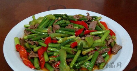 蒜苗炒牛肉的营养价值