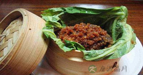 荷叶蒸肉什么时候放调料