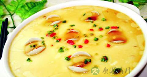 蛤蜊炖蛋什么时候放调料