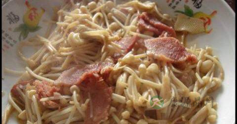 金针菇炒肉什么时候放调料