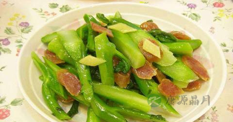 做芥兰炒香肠放什么调料