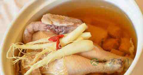花旗参炖鸡什么时候放调料