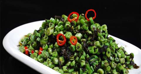 橄榄菜炒豆角什么时候放调料