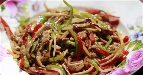 做五彩牛肉丝放什么调料