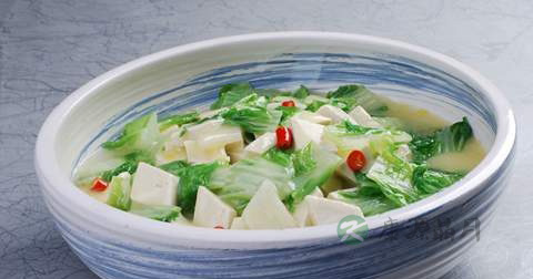 白菜炖豆腐什么时候放调料
