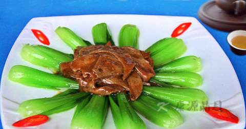 菜心炒猪肝什么时候放调料