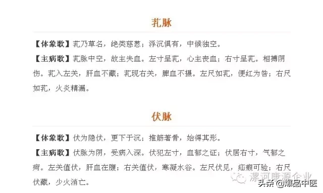 脉诊图画及脉歌,太珍贵了
